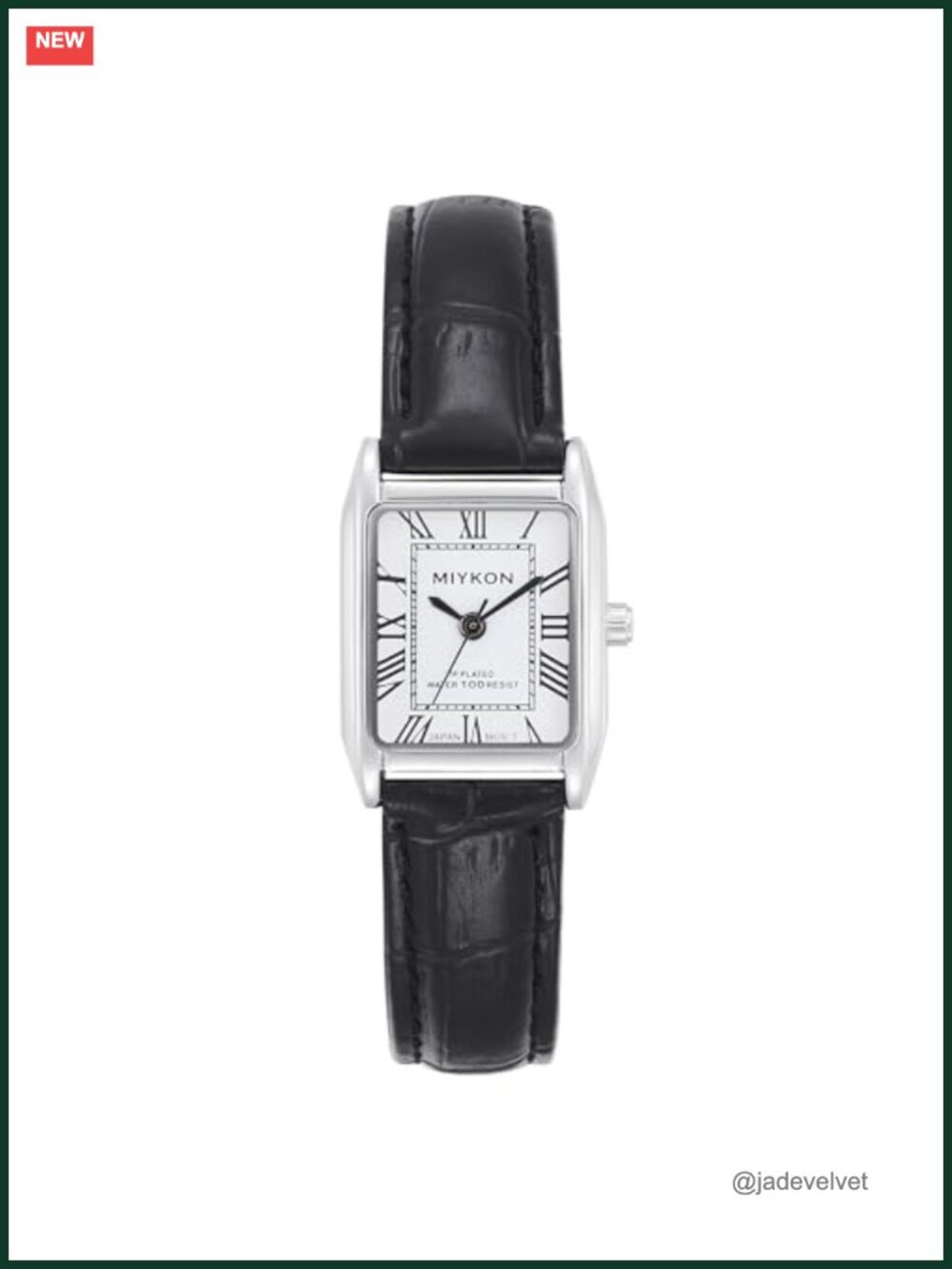 Women's Dainty Vintage Tank Watch Genuine Leather Water Resistant Square Case